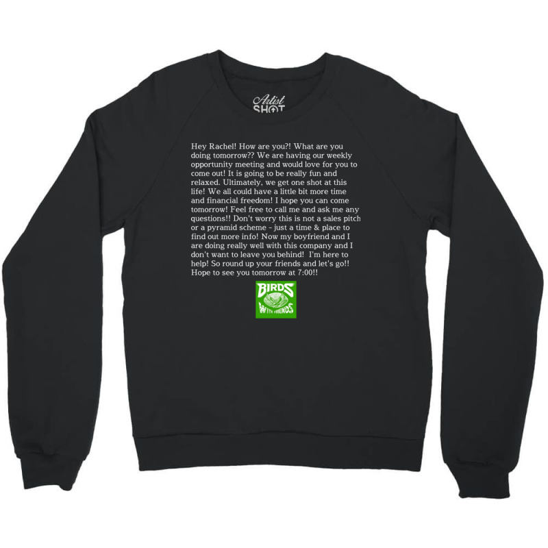 Not A Pyramid Scheme White Text Crewneck Sweatshirt | Artistshot