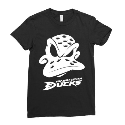 Ducks Anaheim Ladies Fitted T-shirt Designed By Cocoloneo