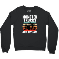 Monster Trucks Are My Jam Cool Monster Truck Crewneck Sweatshirt | Artistshot