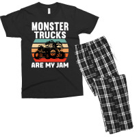 Monster Trucks Are My Jam Cool Monster Truck Men's T-shirt Pajama Set | Artistshot