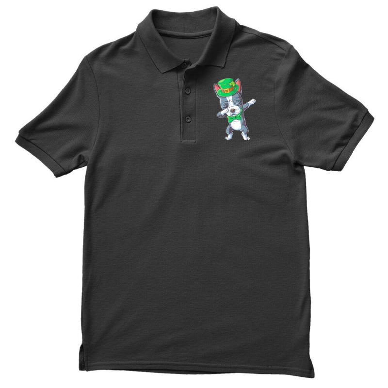 Boston Terrier T  Shirt St Patricks Day   Dabbing Boston Terrier Dab D Men's Polo Shirt | Artistshot