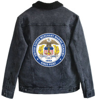 United States Merchant Marine Academy Unisex Sherpa-lined Denim Jacket | Artistshot