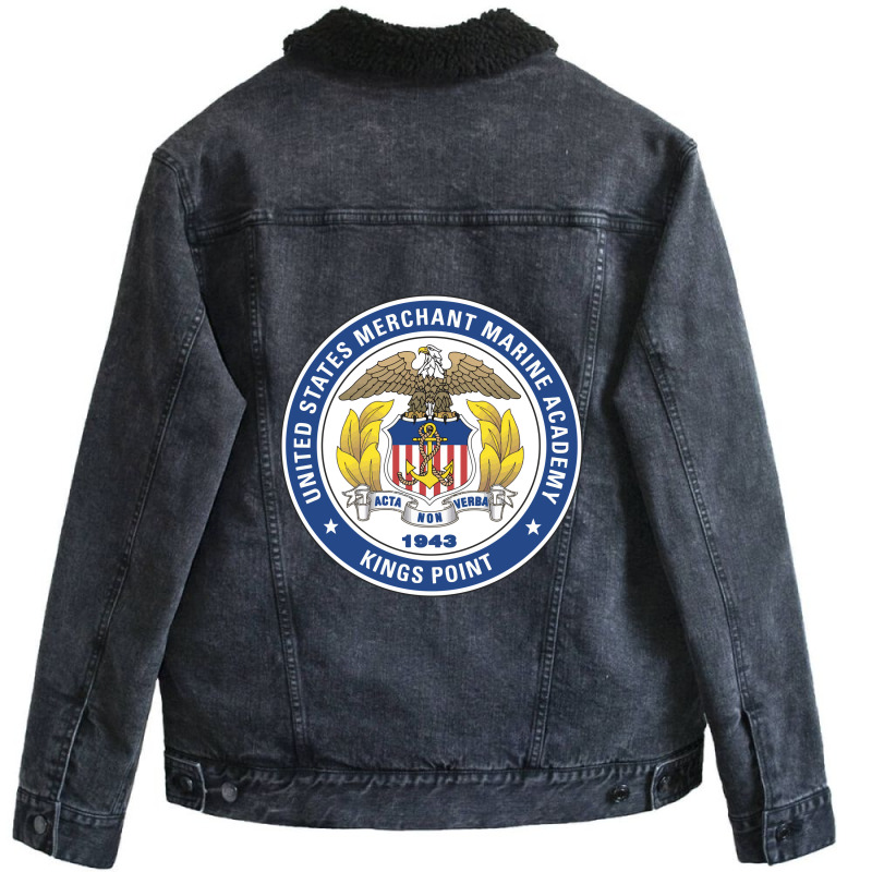 United States Merchant Marine Academy Unisex Sherpa-lined Denim Jacket | Artistshot