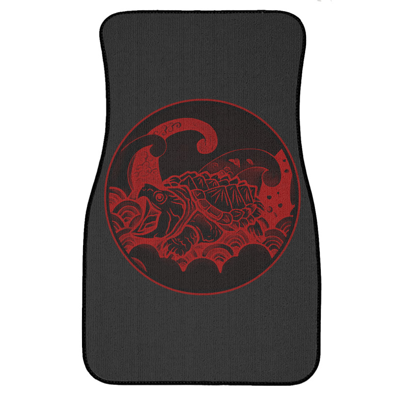 Giant Alligator Snapping Turtle - Japanese Style For Reptiles Lovers - Front Car Mat | Artistshot