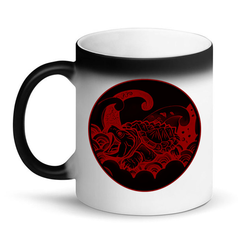 Giant Alligator Snapping Turtle - Japanese Style For Reptiles Lovers - Magic Mug | Artistshot