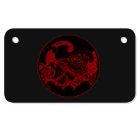 Giant Alligator Snapping Turtle - Japanese Style For Reptiles Lovers - Motorcycle License Plate | Artistshot