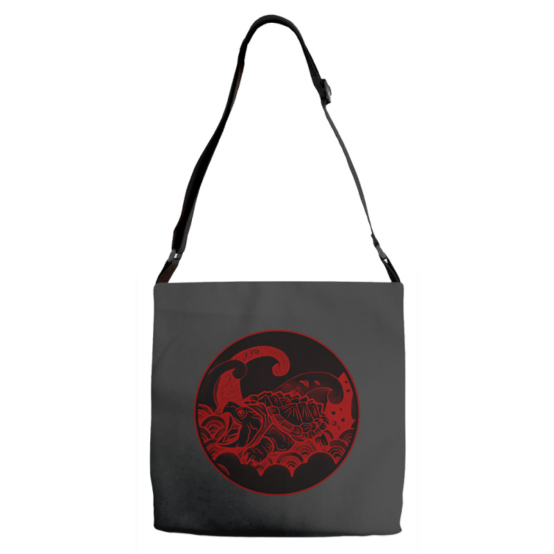 Giant Alligator Snapping Turtle - Japanese Style For Reptiles Lovers - Adjustable Strap Totes | Artistshot