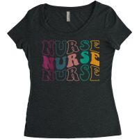 Retro Future Nurse Life For Registered Nurse Tee Nurse's Day Women's Triblend Scoop T-shirt | Artistshot