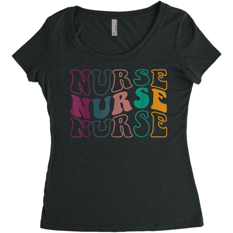 Retro Future Nurse Life For Registered Nurse Tee Nurse's Day Women's Triblend Scoop T-shirt | Artistshot