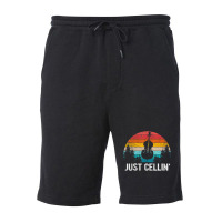 Just Cellin Cello Cellist Orchestra Musician Retro Fleece Short | Artistshot