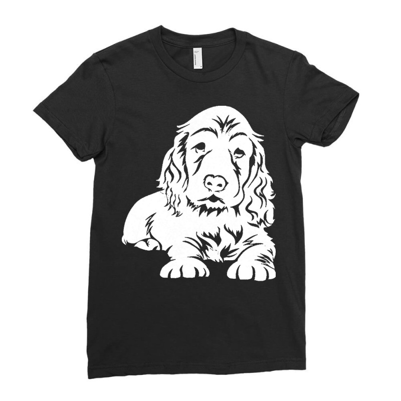 Cocker T  Shirt Cute Cocker Spaniel Gift T  Shirt Ladies Fitted T-Shirt by sglover982 | Artistshot