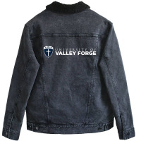 University Of Valley Forge Unisex Sherpa-lined Denim Jacket | Artistshot