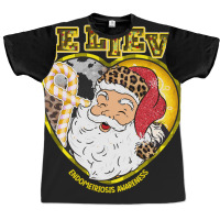 Endometriosis Awareness Awareness - Santa Believe Leopard Christmas (2 Graphic T-shirt | Artistshot