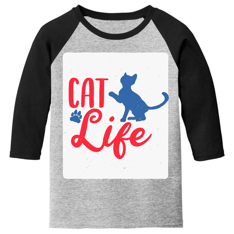 Cats - Funny Sayings - 04 - Bg Youth 3/4 Sleeve | Artistshot