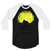 Endometriosis Awareness T-shirt Women Warrior Tree Hope Gifts 3/4 Sleeve Shirt | Artistshot