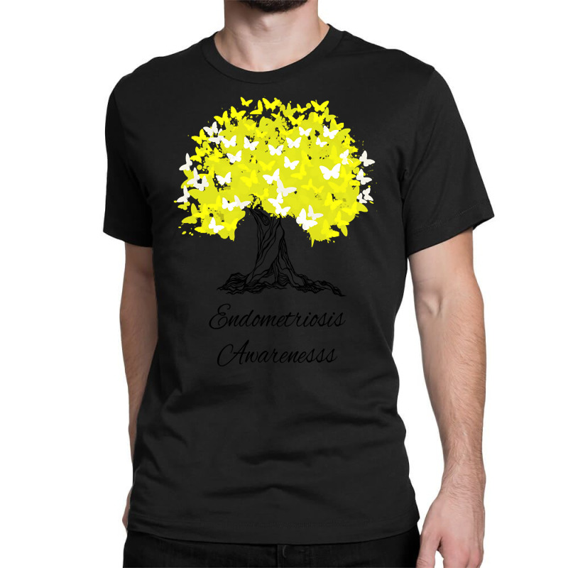 Endometriosis Awareness T-shirt Women Warrior Tree Hope Gifts Classic T-shirt | Artistshot