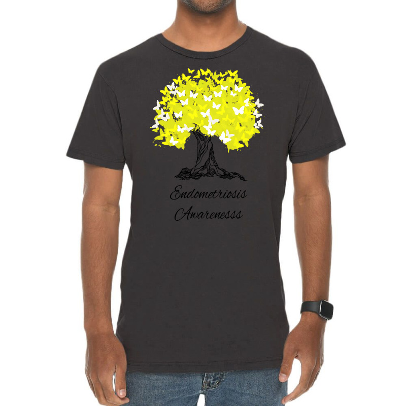 Endometriosis Awareness T-shirt Women Warrior Tree Hope Gifts Vintage T-shirt | Artistshot