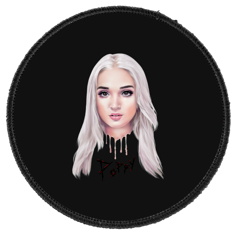 Poppy Drip Round Patch | Artistshot