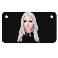 Poppy Drip Motorcycle License Plate | Artistshot