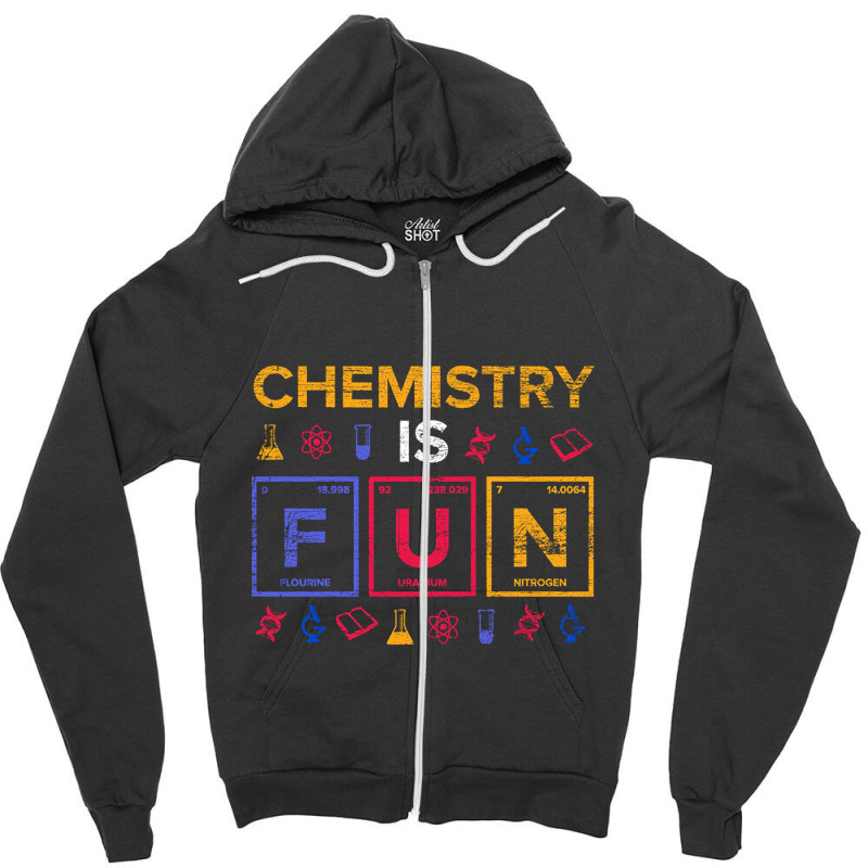 Chemistry Fun Vintage Zipper Hoodie | Artistshot