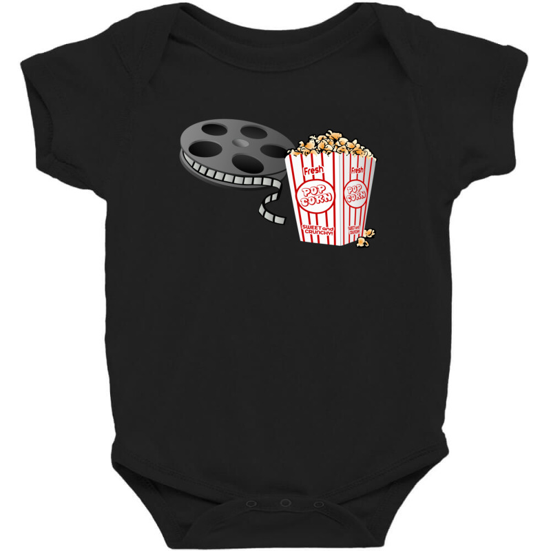 Film And Popcorn Baby Bodysuit by SuzanneElaineSehorn | Artistshot