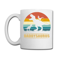 Daddy Dinosaur Daddysaurus 2 Kids Father's Day Gift For Dad T Shirt Coffee Mug | Artistshot