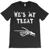 Womens Matching Couples Halloween Outfit His And Hers Funny Costume T-shirt | Artistshot