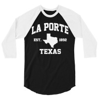 La Porte Texas Tx Vintage State Athletic Style Premium 3/4 Sleeve Shirt | Artistshot