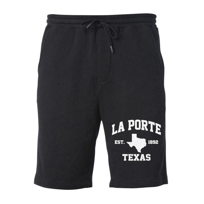 La Porte Texas Tx Vintage State Athletic Style Premium Fleece Short | Artistshot