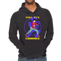 Feel The Courage, Anime Warrior Vintage Hoodie | Artistshot