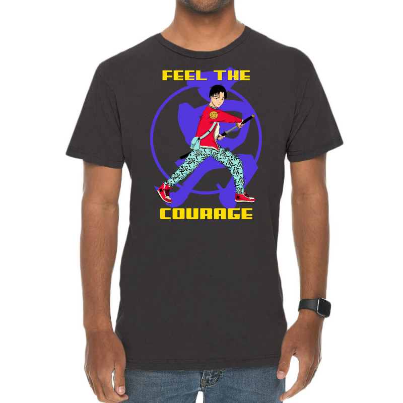 Feel The Courage, Anime Warrior Vintage T-shirt | Artistshot