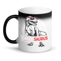 Daddy Saurus T Rex Dinosaur Men Father's Day Family Matching Pullover Magic Mug | Artistshot