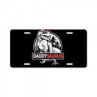 Daddy Saurus T Rex Dinosaur Men Father's Day Family Matching Pullover License Plate | Artistshot