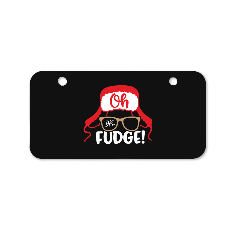 Oh Fudge T-shirt Bicycle License Plate | Artistshot