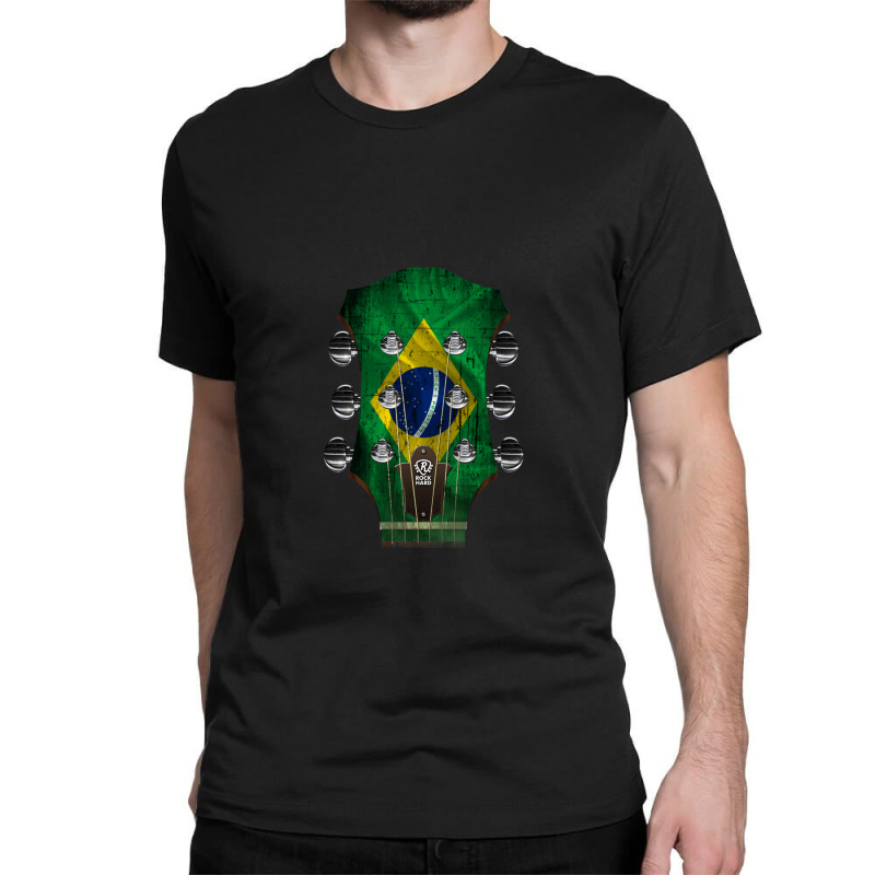 Guitar Headstock Brazil Classic T-shirt by KaylaCasey | Artistshot