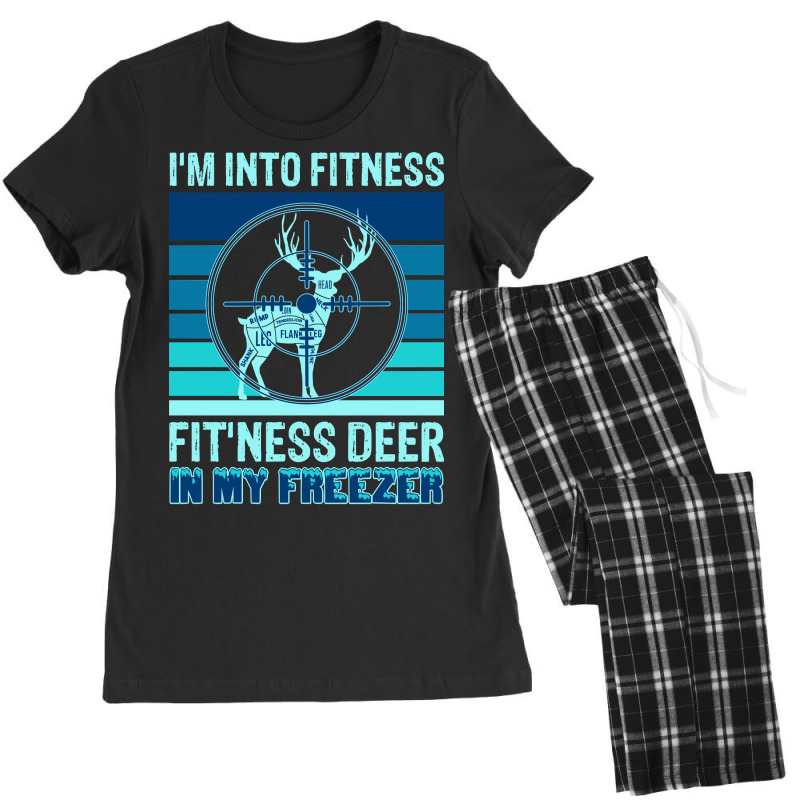 Hunting Hunt Cool Deer Hunting Fitness Work Out Gym Lover 16 Hunter Women's Pajamas Set by stress | Artistshot