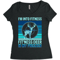 Hunting Hunt Cool Deer Hunting Fitness Work Out Gym Lover 16 Hunter Women's Triblend Scoop T-shirt | Artistshot