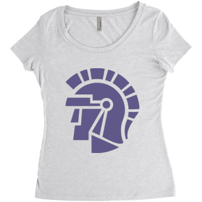 Taylor Academic In Upland, Indiana Women's Triblend Scoop T-shirt Designed By Ralynstore