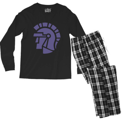 Taylor Academic In Upland, Indiana Men's Long Sleeve Pajama Set Designed By Ralynstore