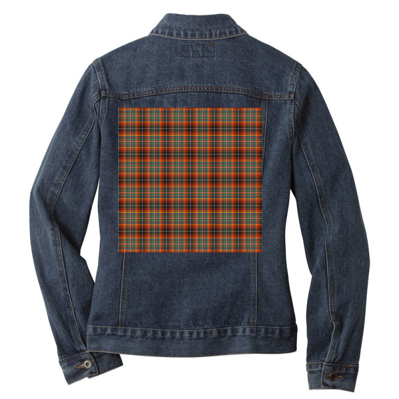 Innes-ancient Plaid Tartan Scottish Ladies Denim Jacket by mckeebeckett3l9yxd | Artistshot