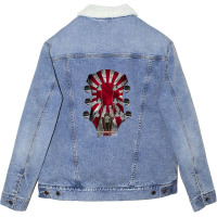 Guitar Headstock Japan Unisex Sherpa-lined Denim Jacket | Artistshot