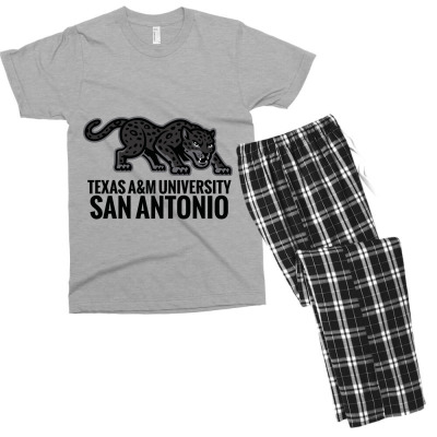 Texas A&m Academic–san Antonio Men's T-shirt Pajama Set Designed By Ralynstore