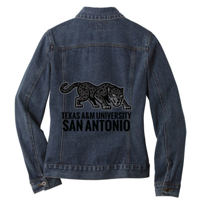 Texas A&m Academic–san Antonio Ladies Denim Jacket Designed By Ralynstore