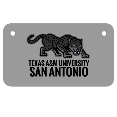 Texas A&m Academic–san Antonio Motorcycle License Plate Designed By Ralynstore