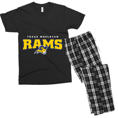 Texas Wesleyan Academic Men's T-shirt Pajama Set Designed By Ralynstore