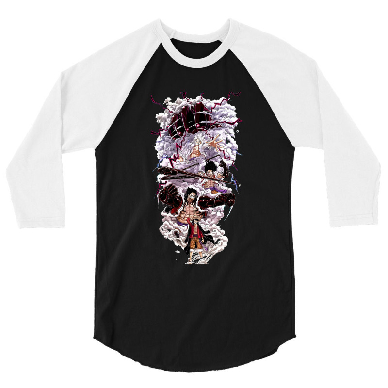 Luffy Gear 5   All Gears 3/4 Sleeve Shirt | Artistshot