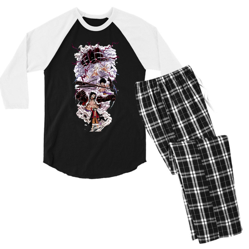 Luffy Gear 5   All Gears Men's 3/4 Sleeve Pajama Set | Artistshot