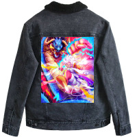 Luffy Gear 5 Art Unisex Sherpa-lined Denim Jacket | Artistshot