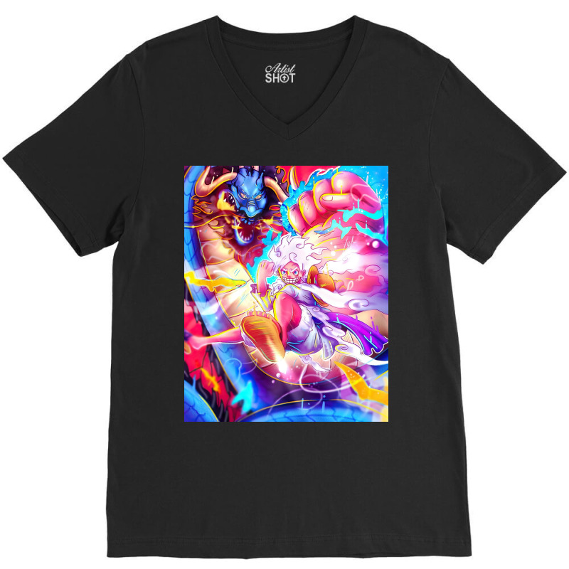 Luffy Gear 5 Art V-neck Tee | Artistshot