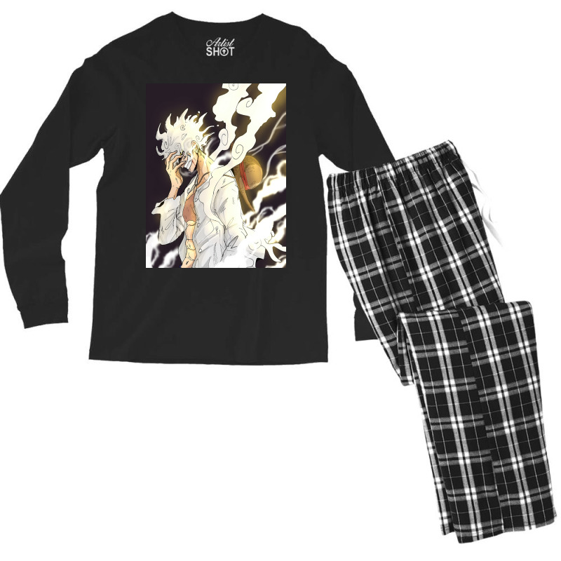 Luffy Gear 5 Smiley Men's Long Sleeve Pajama Set | Artistshot